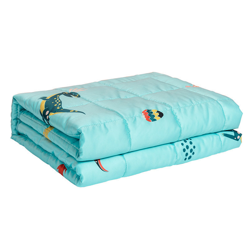 George's Dinosaur Cartoon Print Weighted Blanket for Kids