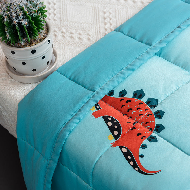 George's Dinosaur Cartoon Print Weighted Blanket for Kids